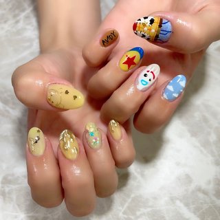 プーさんネイルのネイルデザイン ネイルブック