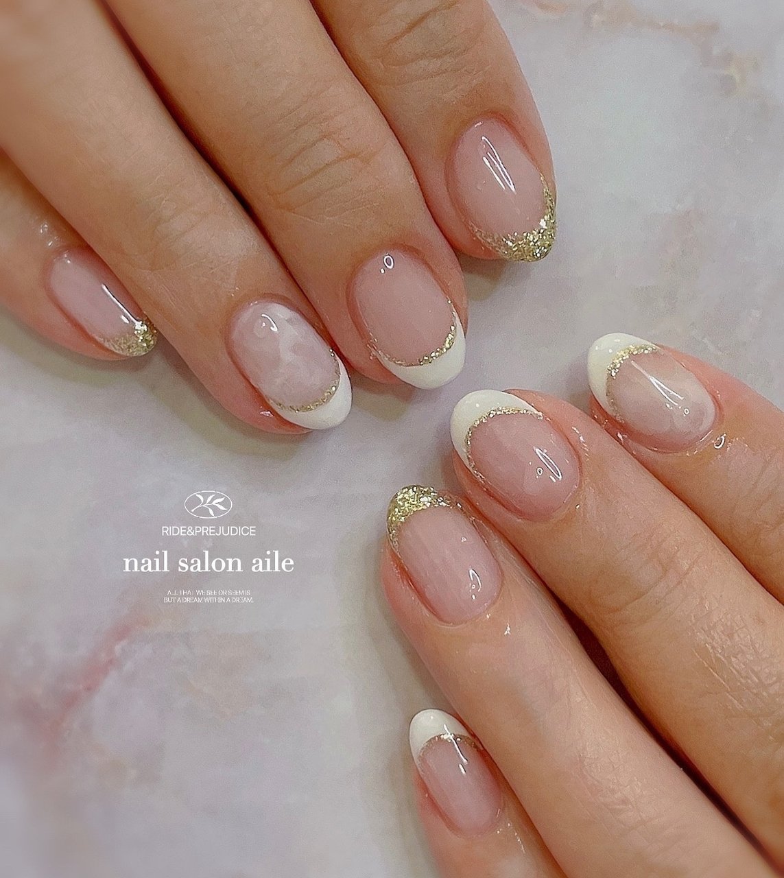 夏 オールシーズン ハンド シンプル フレンチ Nail Salon Aileのネイルデザイン No ネイルブック