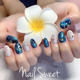 星空ネイルのネイルデザイン ネイルブック