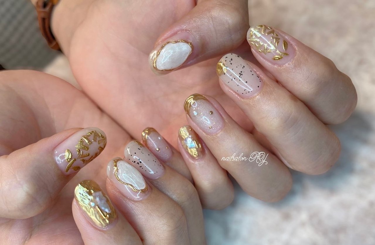 夏 オールシーズン リゾート パーティー ハンド Nailsalon Ryのネイルデザイン No ネイルブック