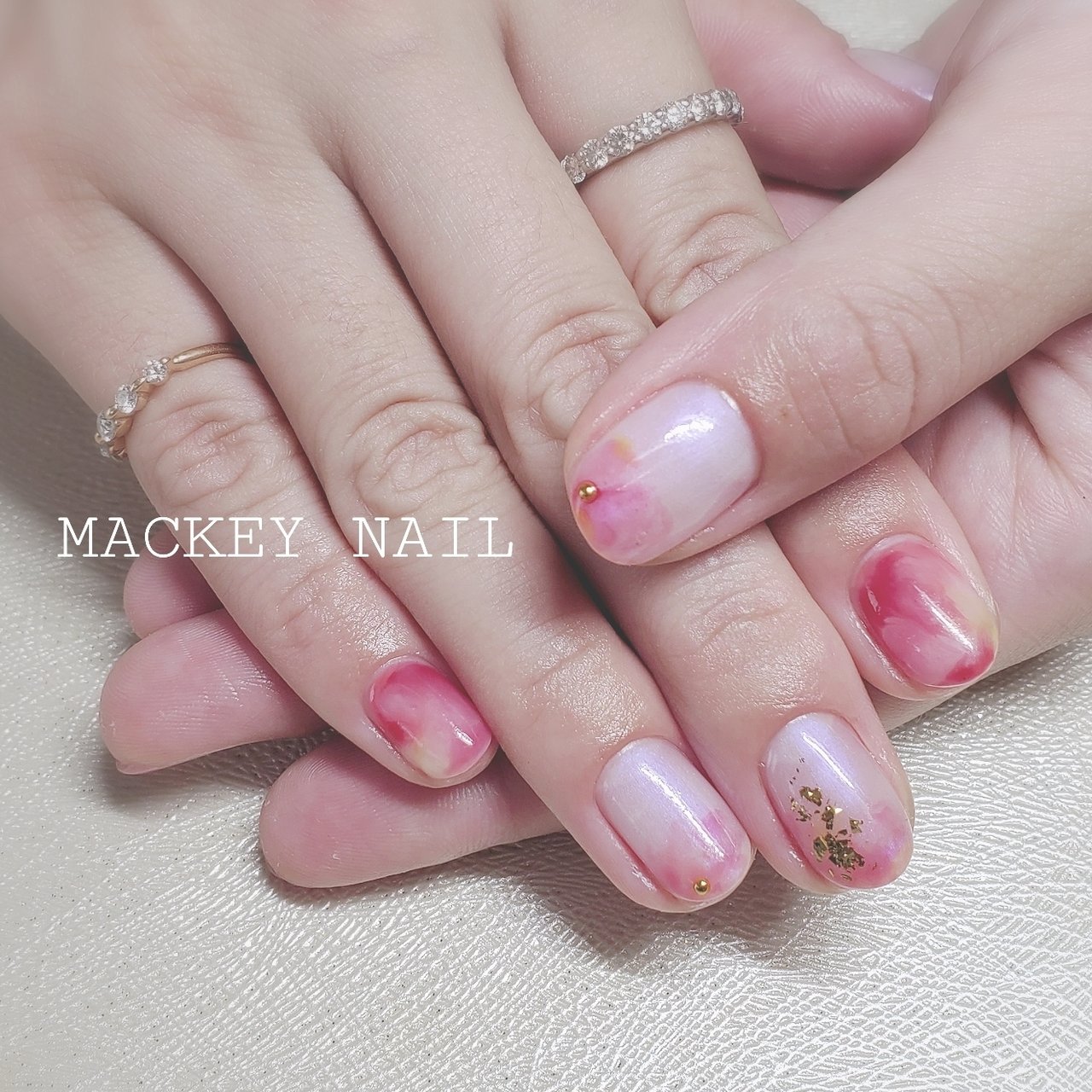 夏 パーティー デート ハンド タイダイ Mackey Nailのネイルデザイン No ネイルブック