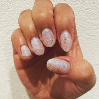 #セルフネイル #かいがらネイル 
#セルフジェルネイル 
#ワンカラー 
#簡単
#モヤモヤネイル #夏 #オールシーズン #ハンド #ユニコーン #ショート #ラウンド #ホワイト #ネイビー #ジェルネイル #セルフネイル #𝚈𝚘𝚗𝚊☽𝚗𝚎𝚒𝚕 #ネイルブック