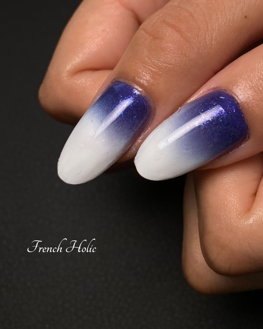 夏 ハンド グラデーション キラキラ ミディアム 完全予約制プライベートネイルサロンfrench Holicのネイル デザイン No ネイルブック