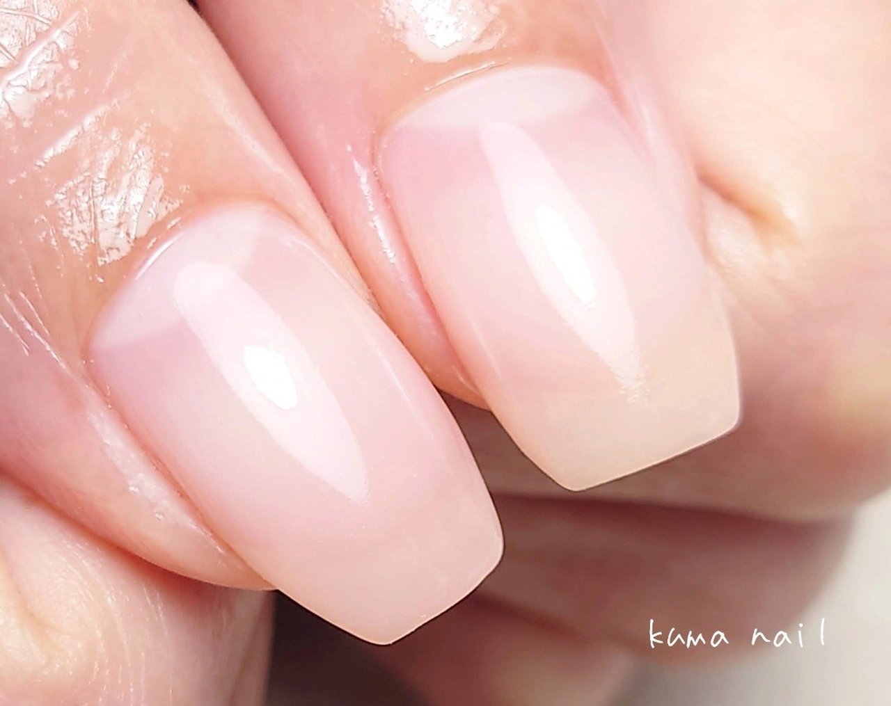 オールシーズン オフィス シンプル ワンカラー ミディアム Kuma Nailのネイルデザイン No ネイルブック