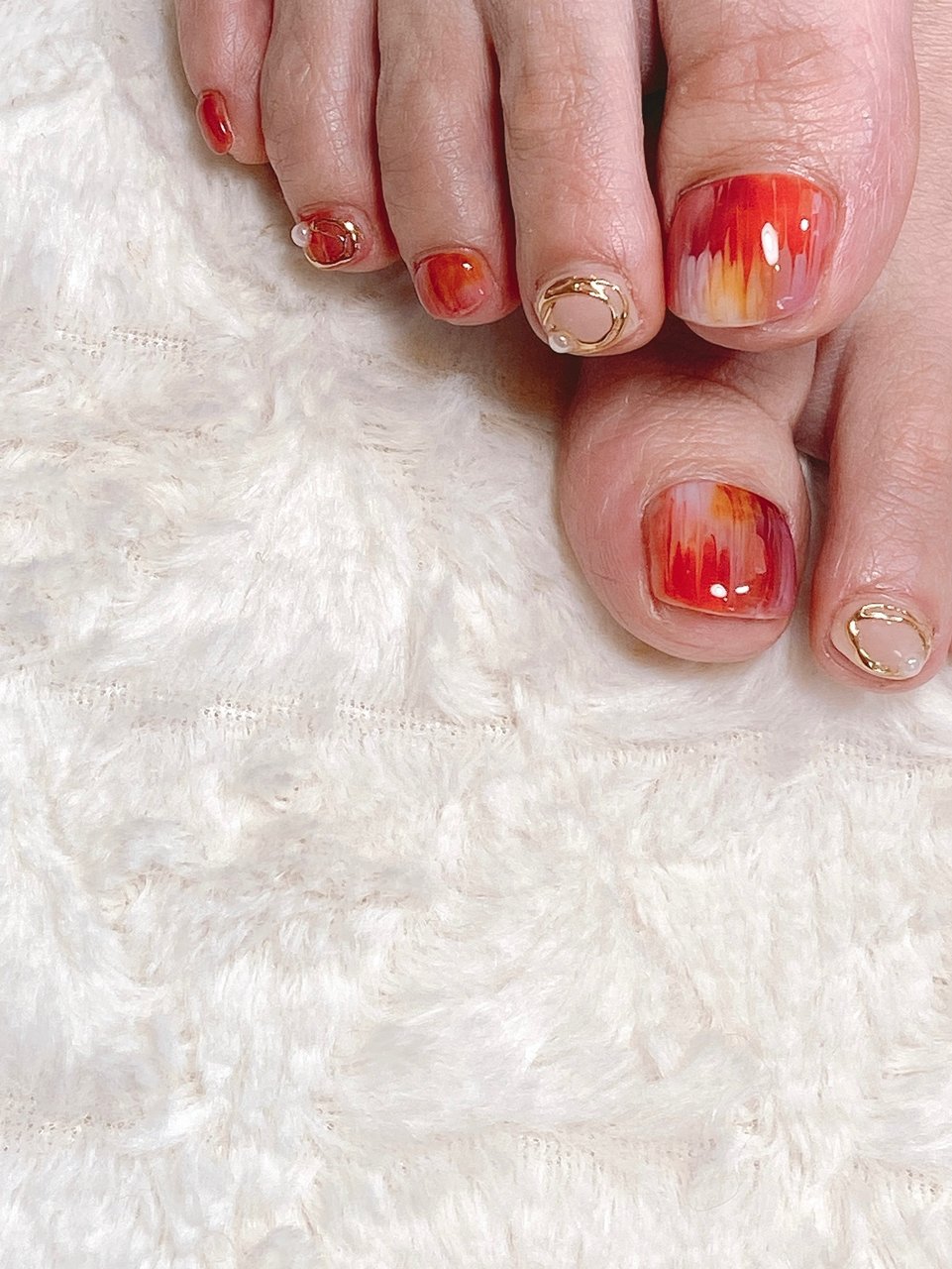 夏 秋 旅行 梅雨 フット 小さなサロンnail Sabotのネイルデザイン No ネイルブック