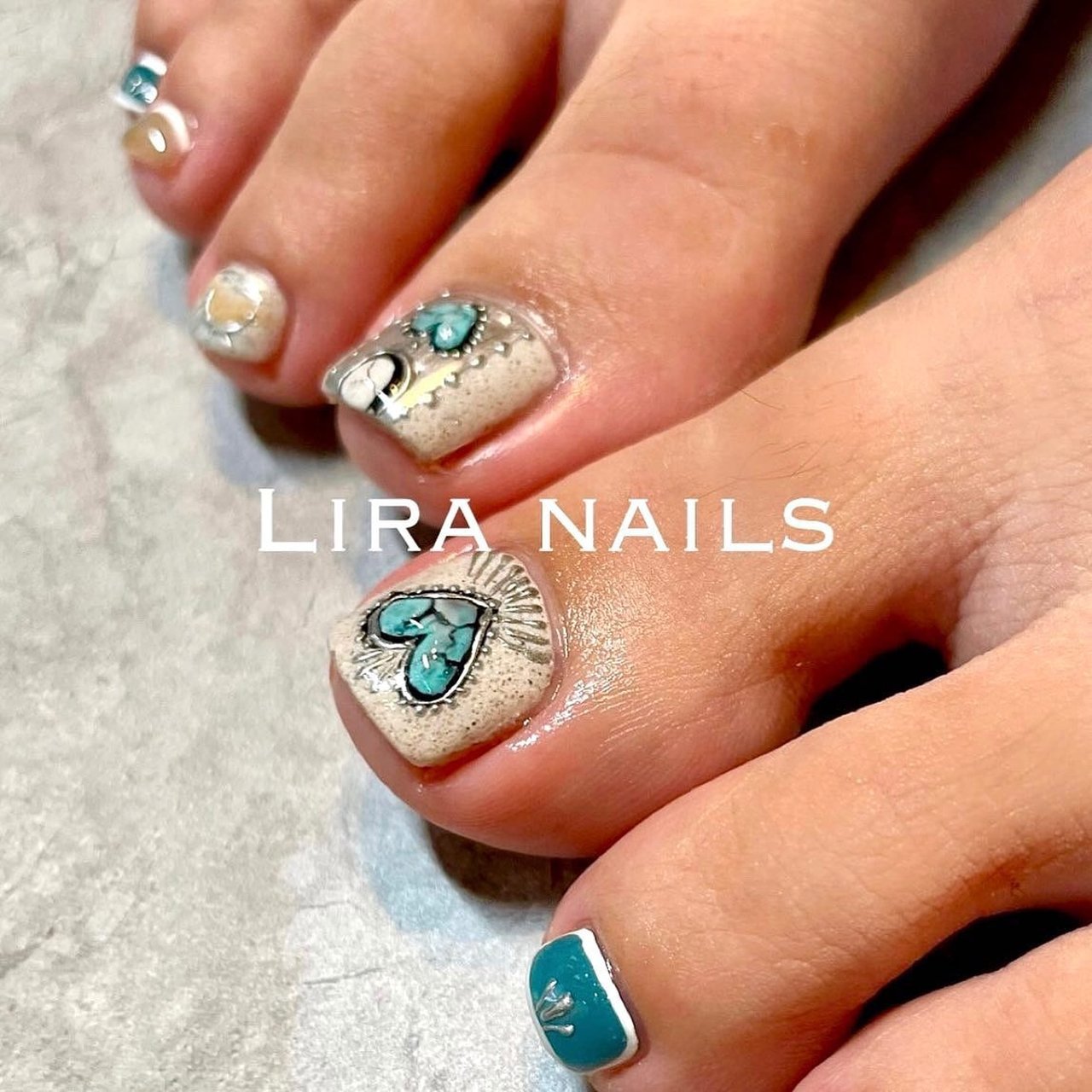 夏/オールシーズン/海/リゾート/フット - Lira nailsのネイルデザイン