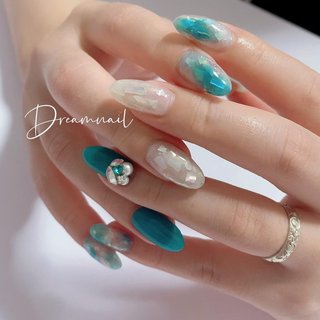 人気順｜#アクアネイルのネイルデザイン｜ネイルブック 