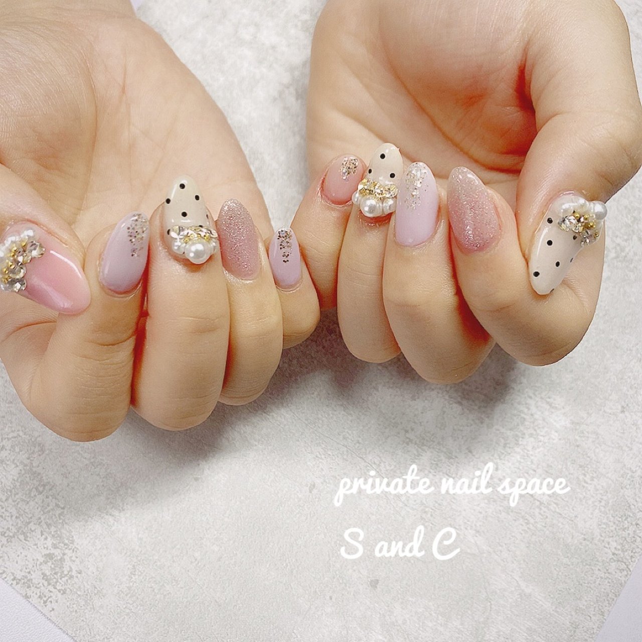 オールシーズン パーティー デート 女子会 ハンド Private Nail Space S And Cのネイルデザイン No ネイルブック