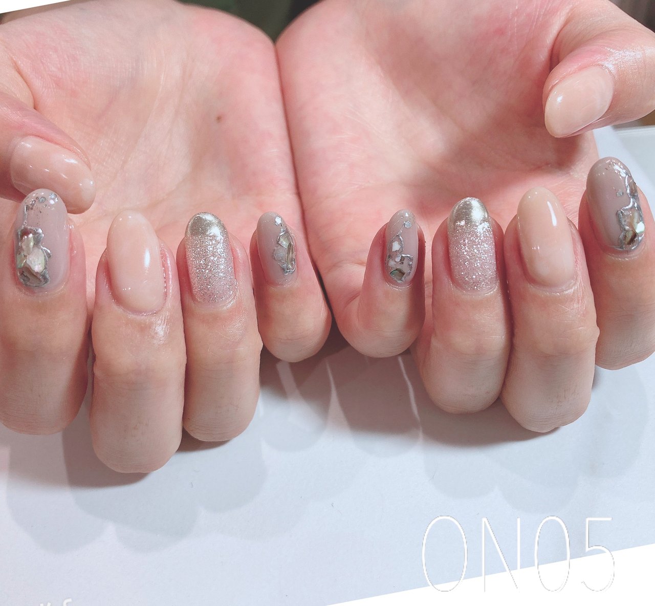 ニュアンス ベージュ グレージュ お客様 On05のネイルデザイン No ネイルブック