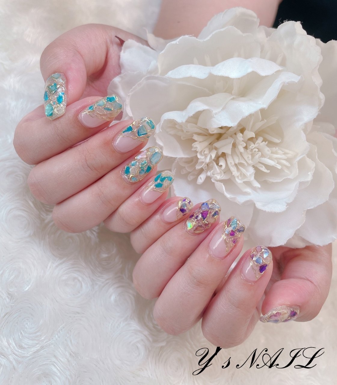 夏 ハンド ジェルネイル お客様 𝚈 𝚜𝙽𝙰𝙸𝙻のネイルデザイン No ネイルブック