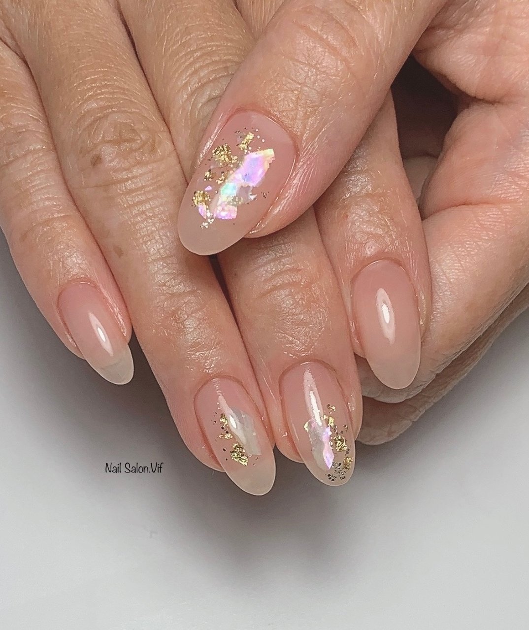 春 夏 ハンド シンプル ラメ Nailsalon Vifのネイルデザイン No ネイルブック