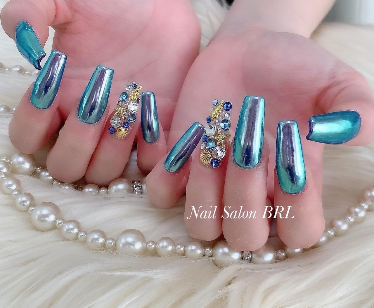 夏 海 リゾート デート ハンド Nail Salon Brl ネイルサロン ベリル のネイルデザイン No ネイルブック