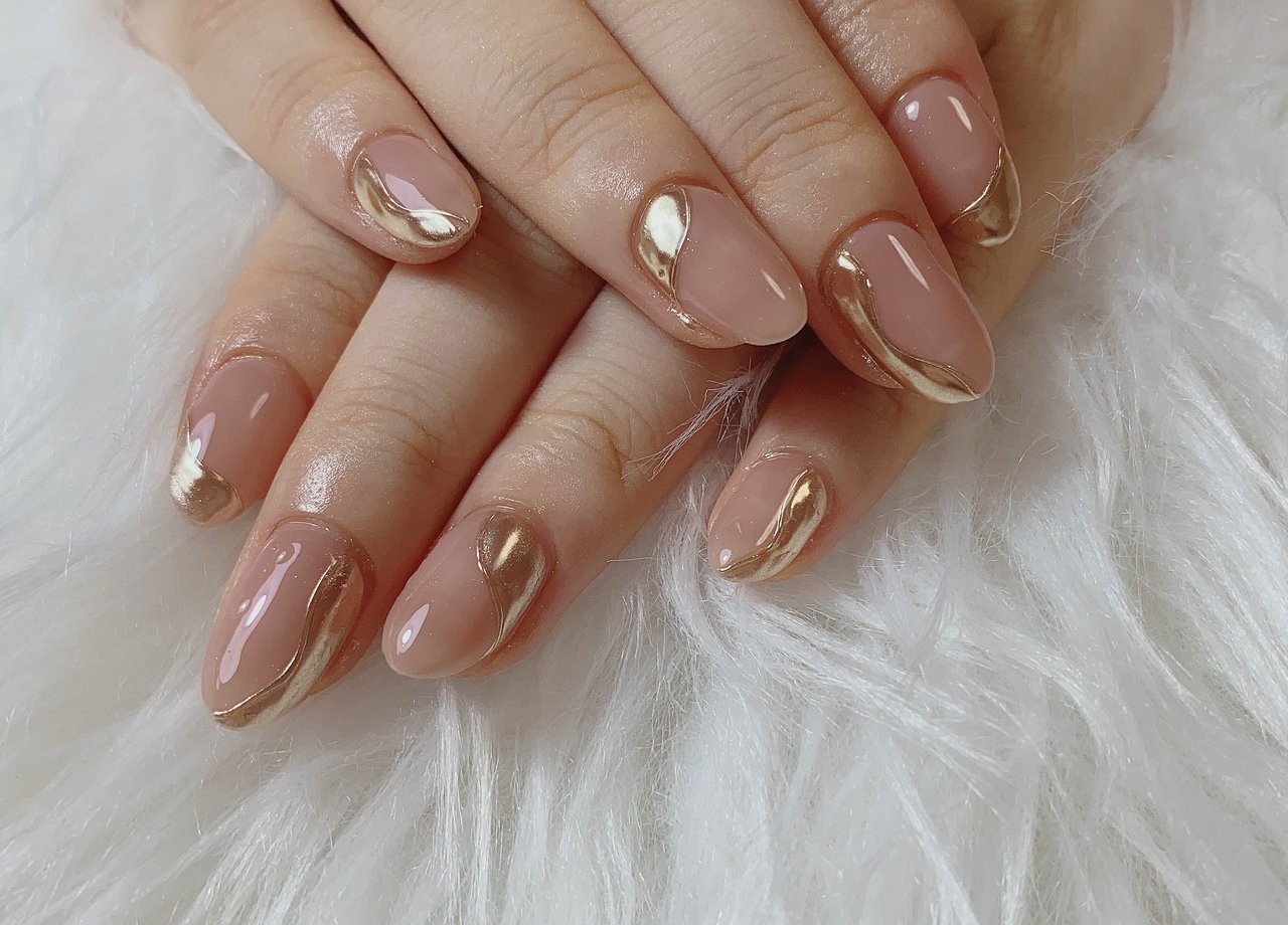 夏 オフィス パーティー デート ハンド きらきらネイルサロンのネイルデザイン No ネイルブック