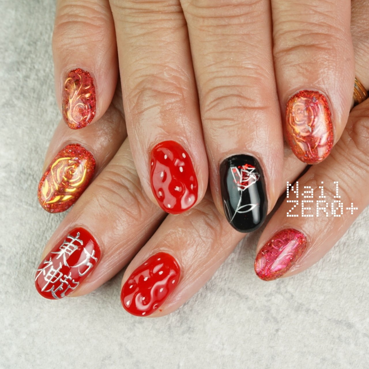 夏 ライブ 女子会 ハンド フルーツ 塩見隼人 池袋 ネイルゼロプラスのネイルデザイン No ネイルブック