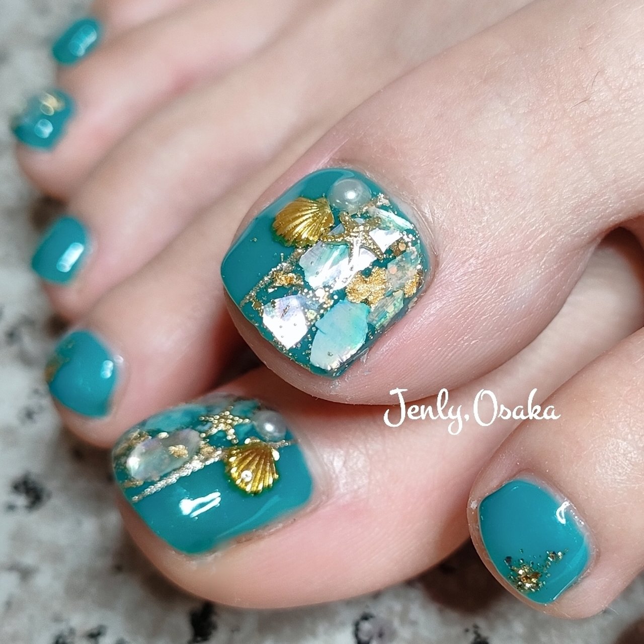 夏 海 リゾート 浴衣 フット Jenlyyukaのネイルデザイン No ネイルブック