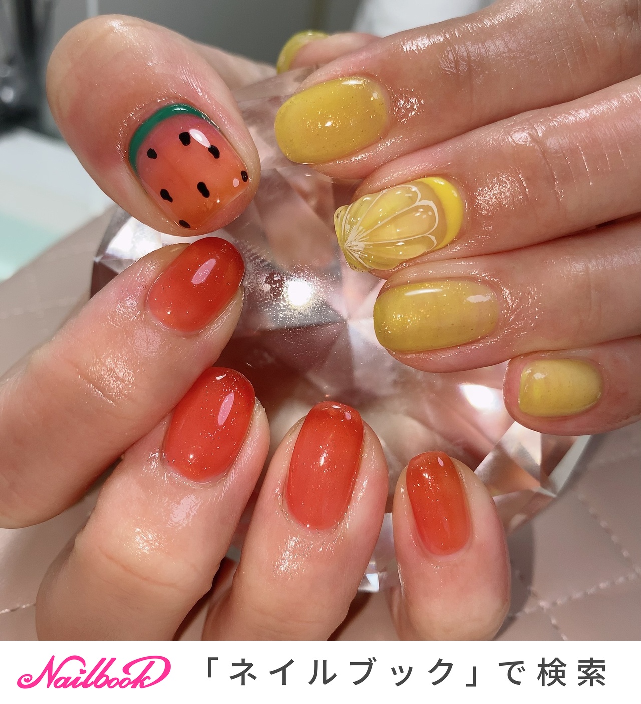 スイカのネイルデザイン ネイルブック