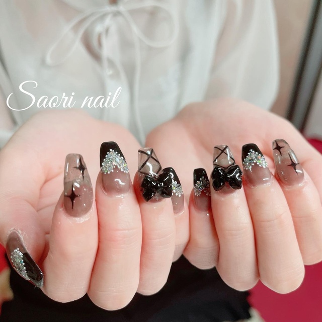 ネイルパーツ☆ サオリ様 saori nail｜西鉄福岡（天神）のネイルサロン｜ネイルブック