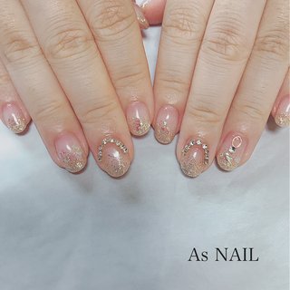 ゴールド 金 一色塗りのネイルデザイン ネイルブック