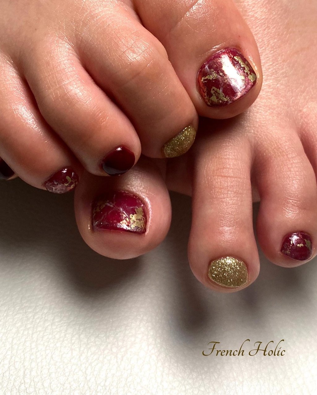 夏 オールシーズン フット ワンカラー ニュアンス 完全予約制プライベートネイルサロンfrench Holicのネイル デザイン No ネイルブック