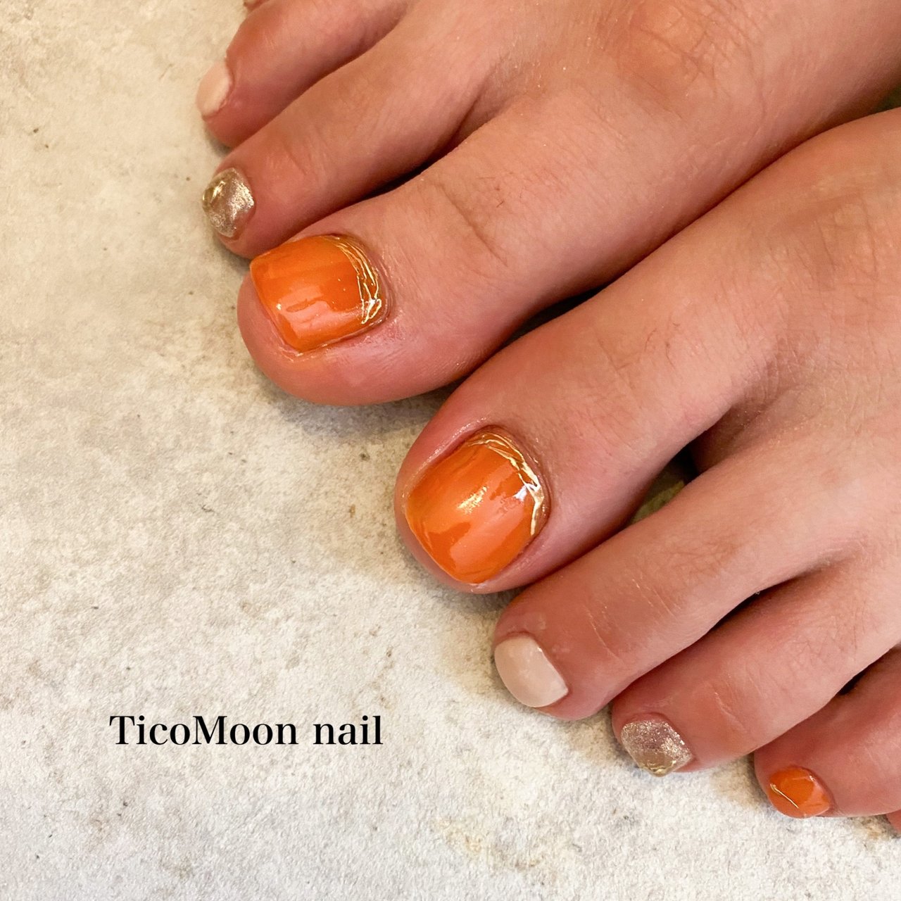 夏 秋 海 リゾート フット Ticomoon Nailのネイルデザイン No ネイルブック