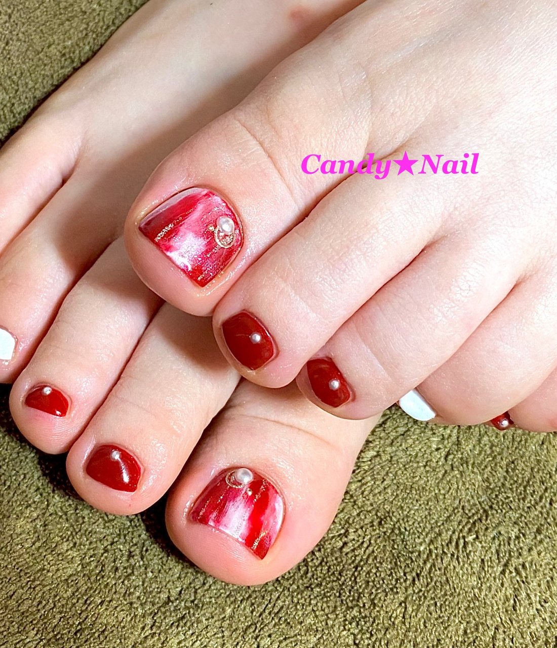 夏 オールシーズン フット シンプル タイダイ 伊藤千恵のネイルデザイン No ネイルブック