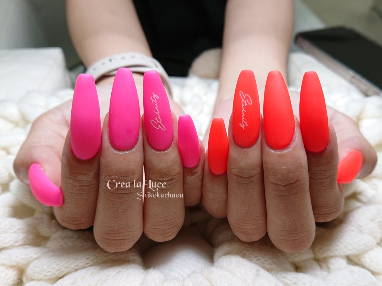 オールシーズン ハンド シンプル マット ロング Crea La Luce四国中央のネイルデザイン No ネイルブック