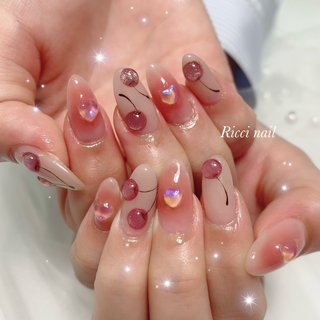 ネイル ネイルチップオーダー さくらんぼ ぷっくり チークネイル 春 夏 韓国 人気順｜チーク/さくらんぼのネイルデザイン｜ネイルブック ネイル