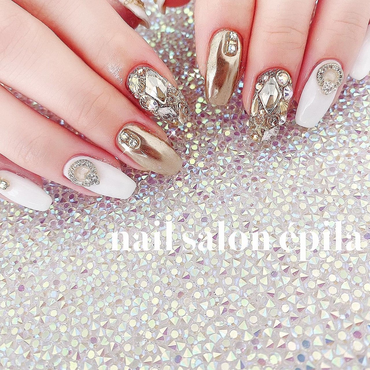 大阪南森町キラキラ派手ネイル専門店 Epila Nail のネイルデザイン No ネイルブック