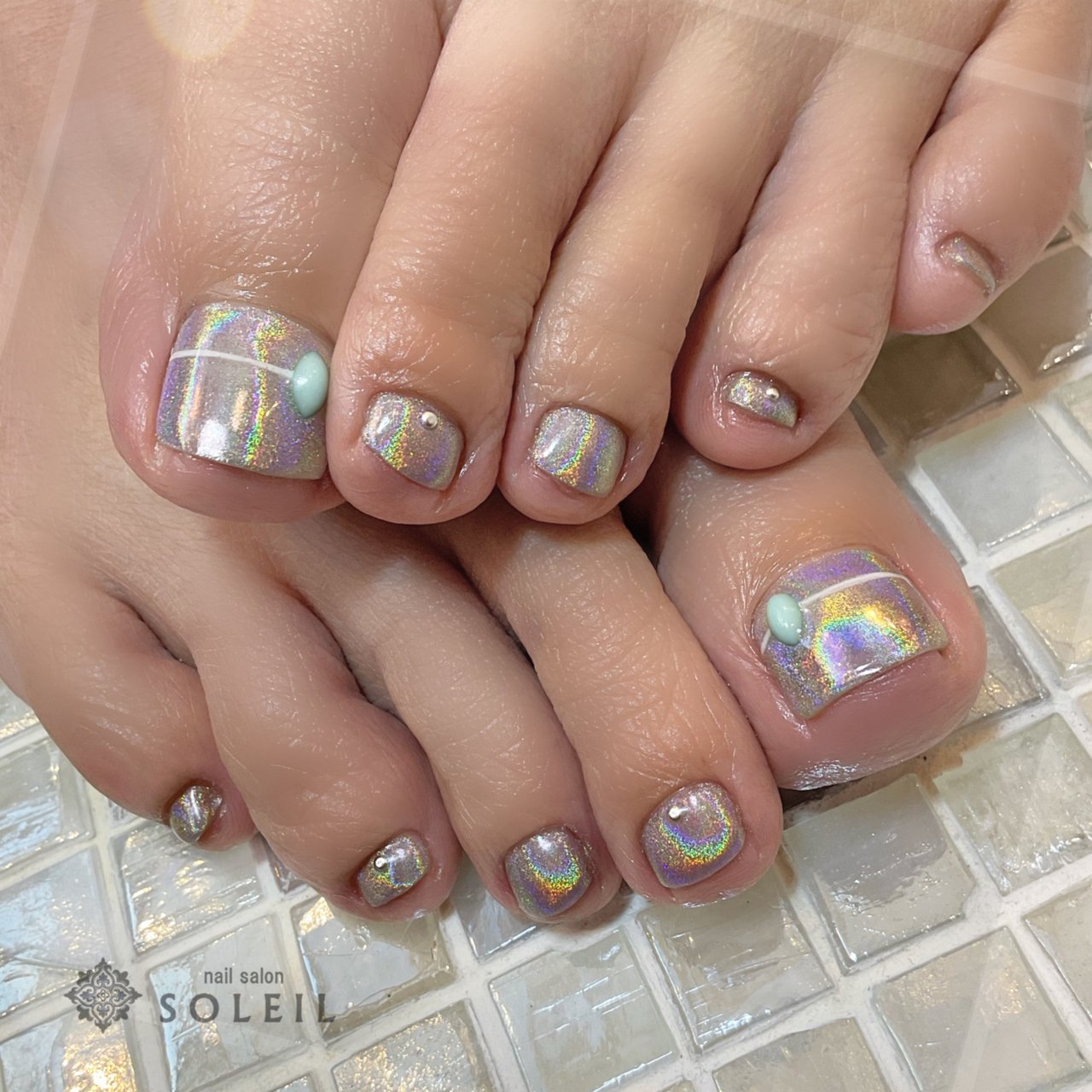 夏 オールシーズン 旅行 リゾート フット Nail Salon Soleil ネイルサロン ソレイユ のネイルデザイン No ネイルブック