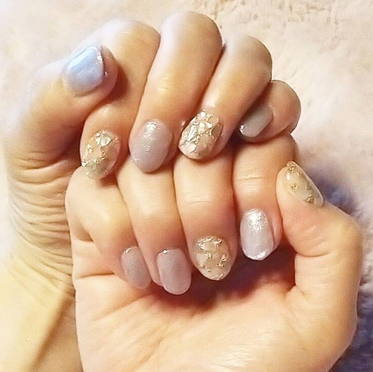 夏 ハンド シェル パープル Tinywoodmamaのネイルデザイン No ネイルブック