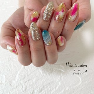 マーブル/#hullnailのネイルデザイン｜ネイルブック