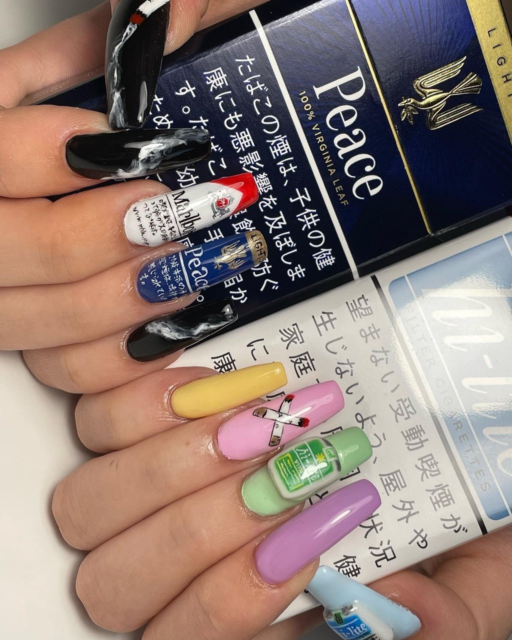 オールシーズン/ハンド/痛ネイル/個性派/ブラック - NailSalon Blossom