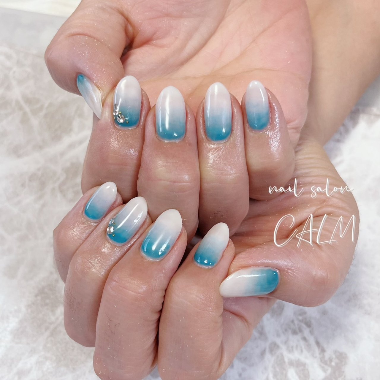 夏 旅行 海 リゾート ハンド Nail Salon Calmのネイルデザイン No ネイルブック