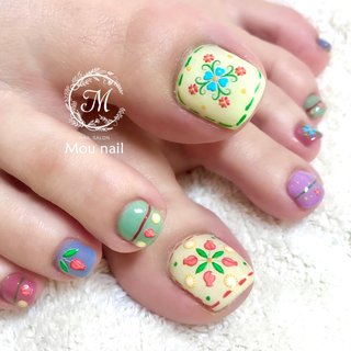 おすすめ順 フット レトロポップネイルのネイルデザイン ネイルブック