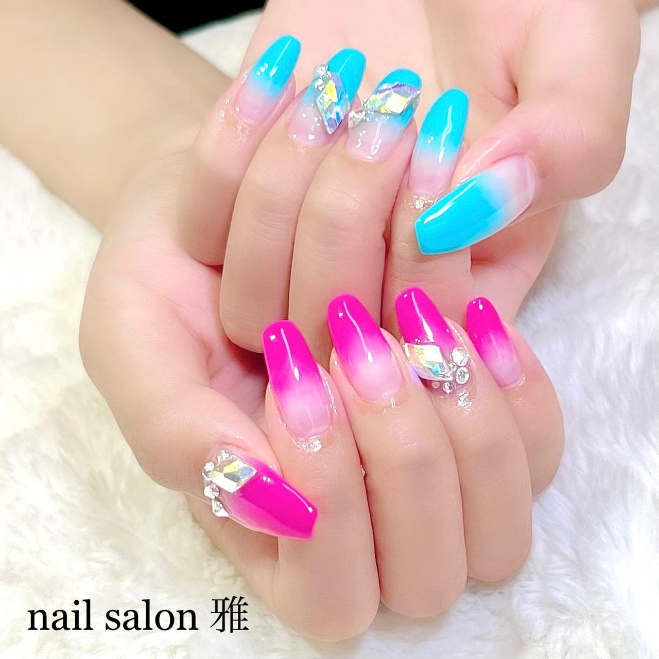 夏 オールシーズン 海 浴衣 ハンド Nail Salon School 雅のネイルデザイン No ネイルブック