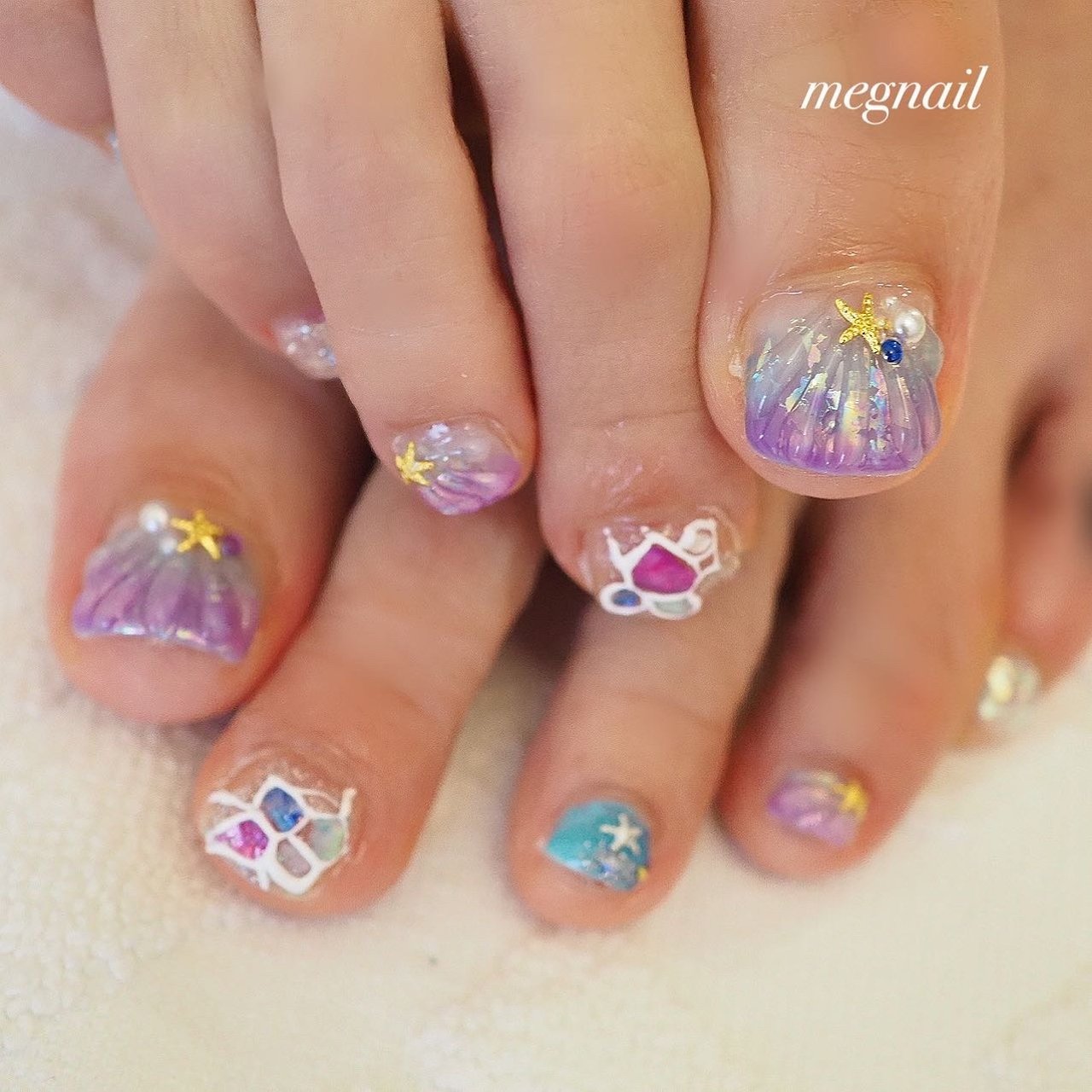 夏 旅行 海 リゾート フット Megnailのネイルデザイン No ネイルブック