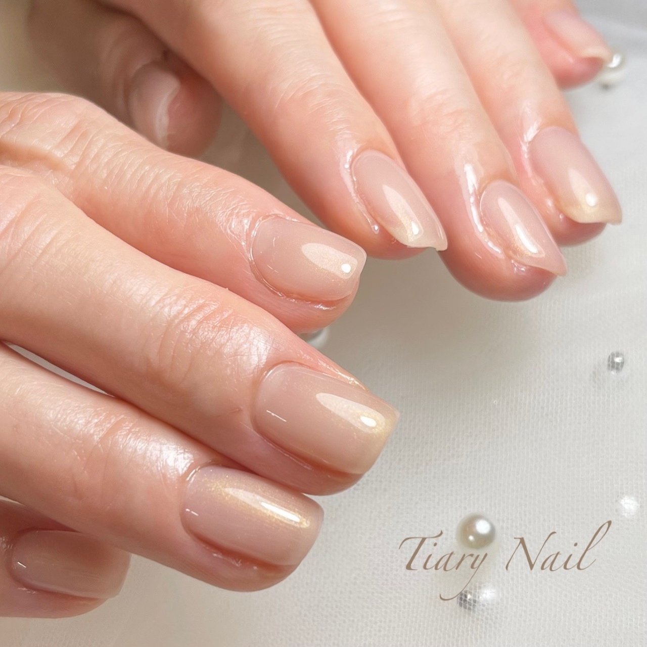 夏 旅行 オフィス ブライダル ワンカラー Tiarynail ティアリーネイルのネイルデザイン No ネイルブック