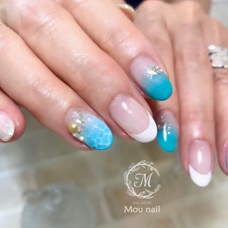 おすすめ順 ターコイズブルーネイルのネイルデザイン ネイルブック