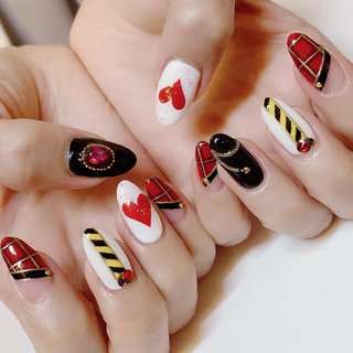 ハーツラビュル寮のネイルデザイン ネイルブック