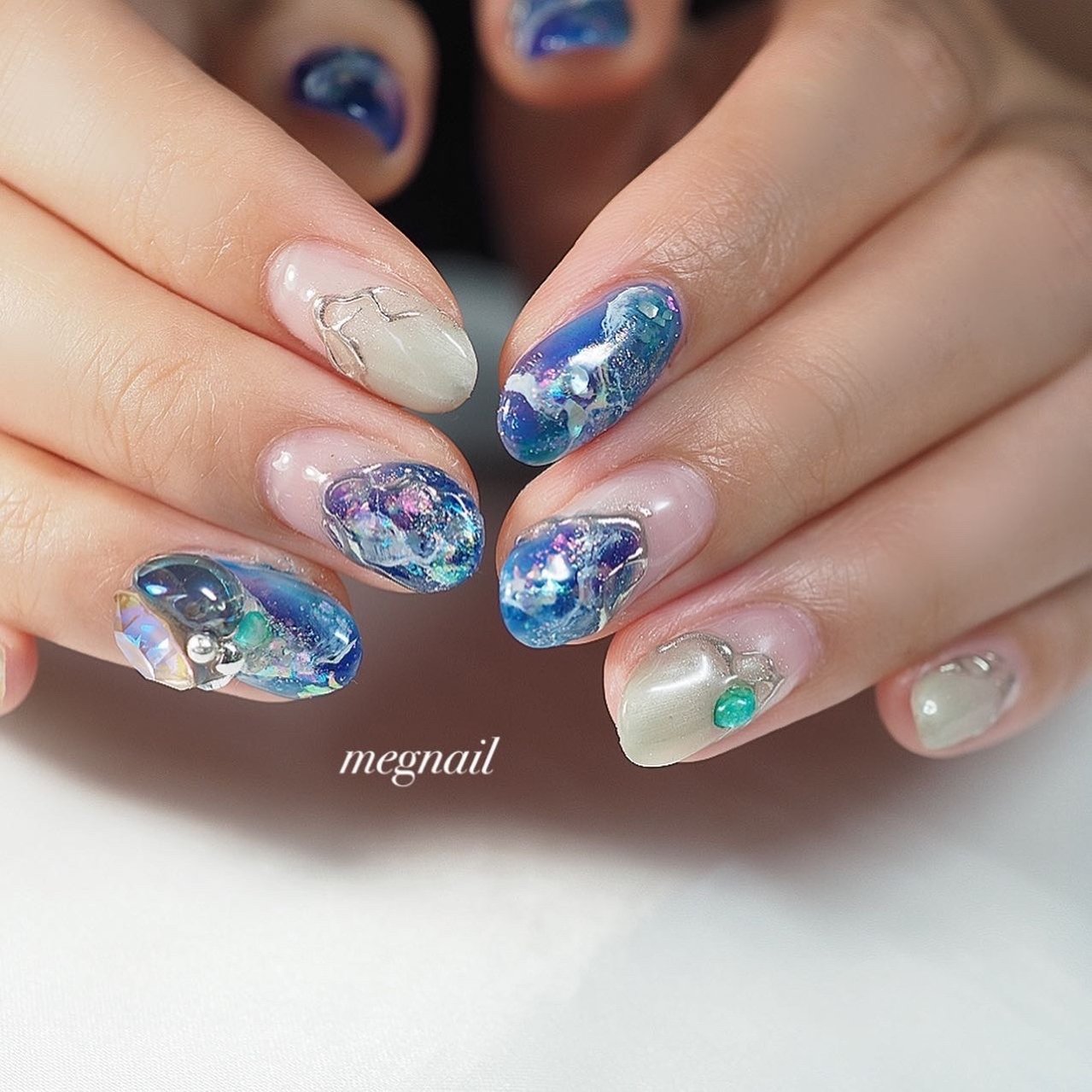 夏 旅行 海 リゾート ハンド Megnailのネイルデザイン No ネイルブック
