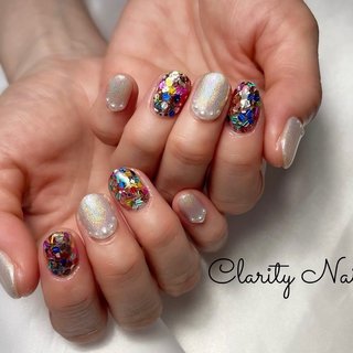 アートし放題持ち込みデザイン💅✨ 
#ジェルネイル#ネイル#nail#シンプル#持ち込みアート#天王寺#阿倍野#プライベートサロン#ネイルサロン#春夏ネイル#春ネイル#夏ネイル#水彩アート#アートし放題#定額デザイン#シンプル#ニュアンス#ニュアンスネイル#ちゅるんネイル#オフィスネイル#フィルイン一層残し#フィルイン#フットネイル#foot#hand#spring#summer#autumn#winter#privatesalon #春 #夏 #オールシーズン #ハンド #ラメ #パール #ユニコーン #カラフル #ジェルネイル #お客様 #Clarity Nail #ネイルブック