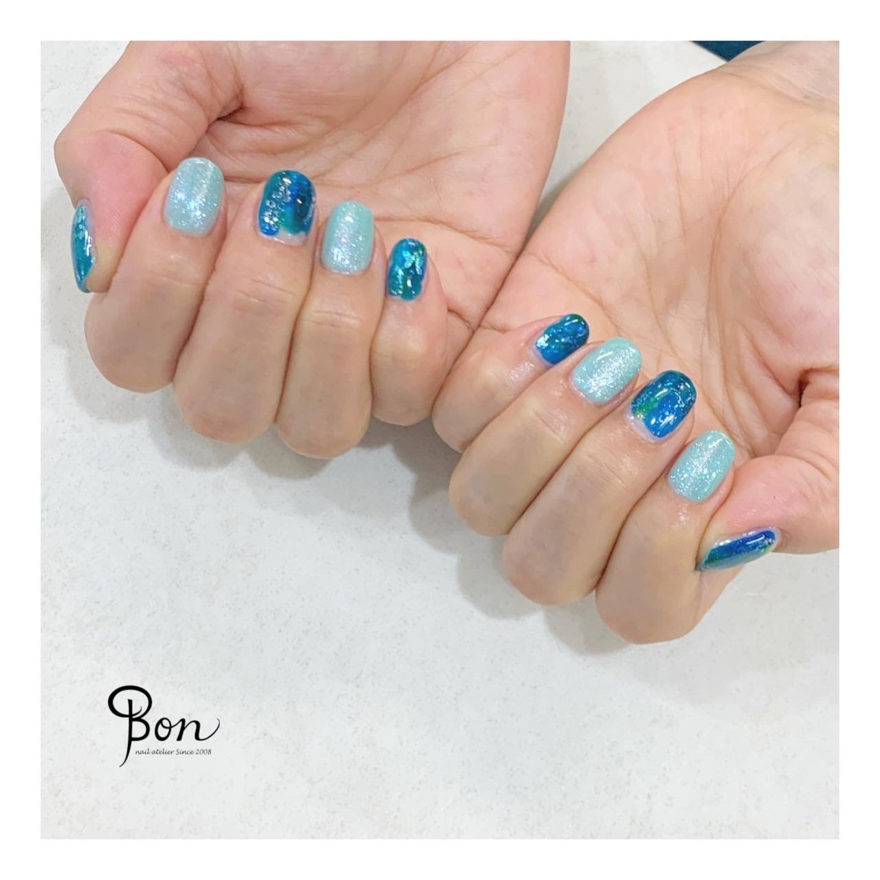 夏 海 リゾート ライブ ハンド Atelierbonのネイルデザイン No ネイルブック