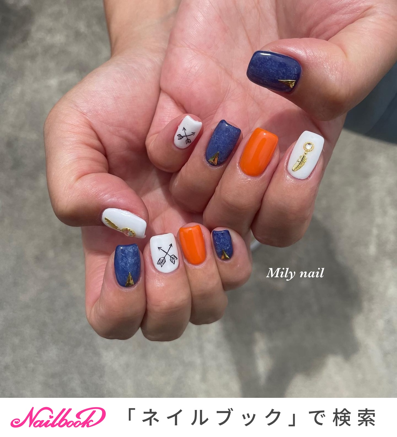 スモーキーブルーのオルテガネイル Gon1bkqxvw ネイル Luckaupravasisak Hr