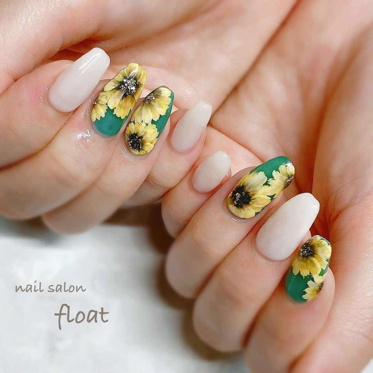 夏 海 リゾート 浴衣 ハンド Nail Salon Floatのネイルデザイン No ネイルブック