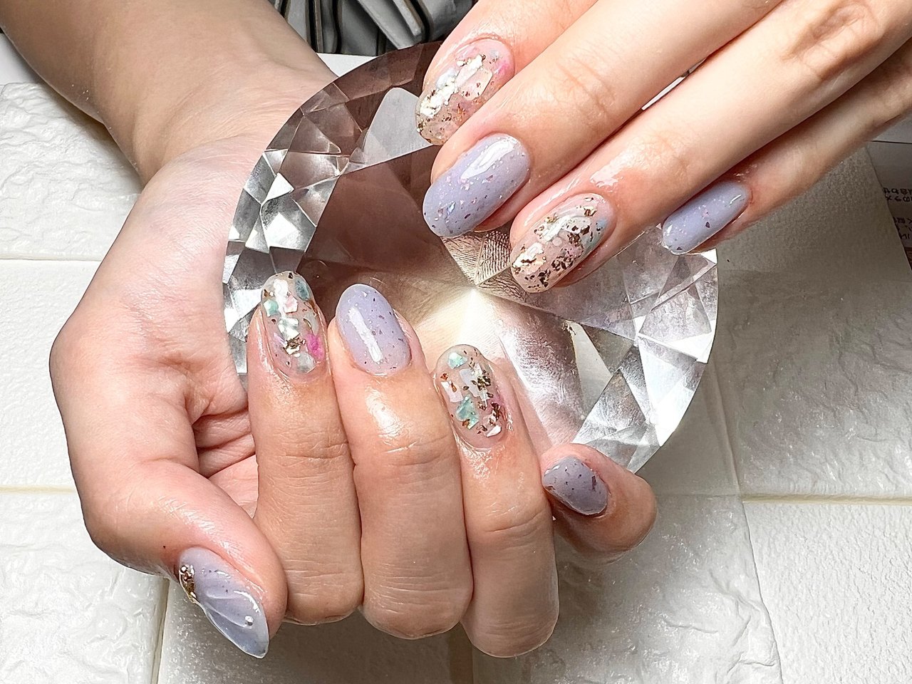 夏 海 ハンド ラメ 人魚の鱗 マリアのネイルデザイン No ネイルブック