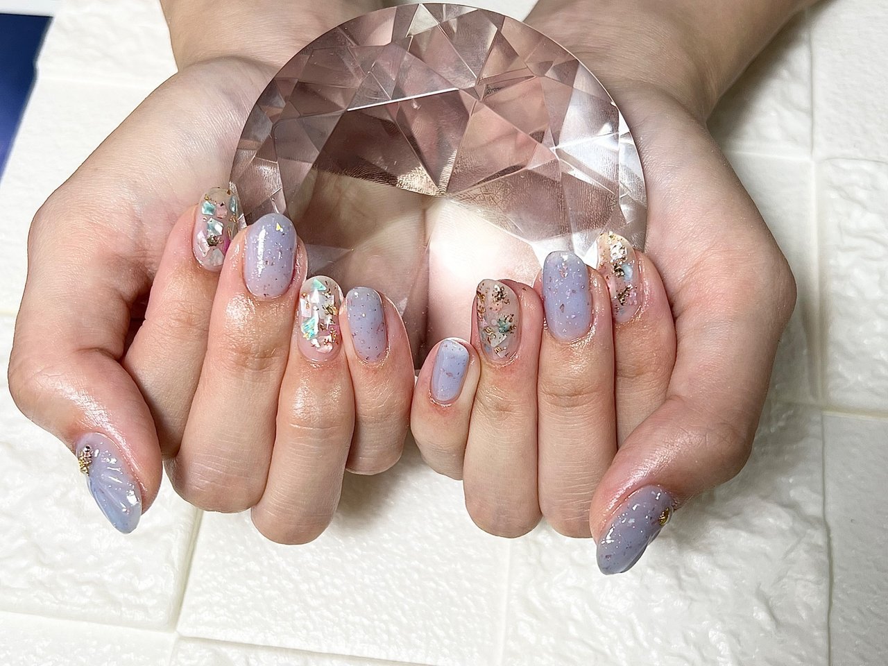 夏 海 ハンド ラメ 人魚の鱗 マリアのネイルデザイン No ネイルブック