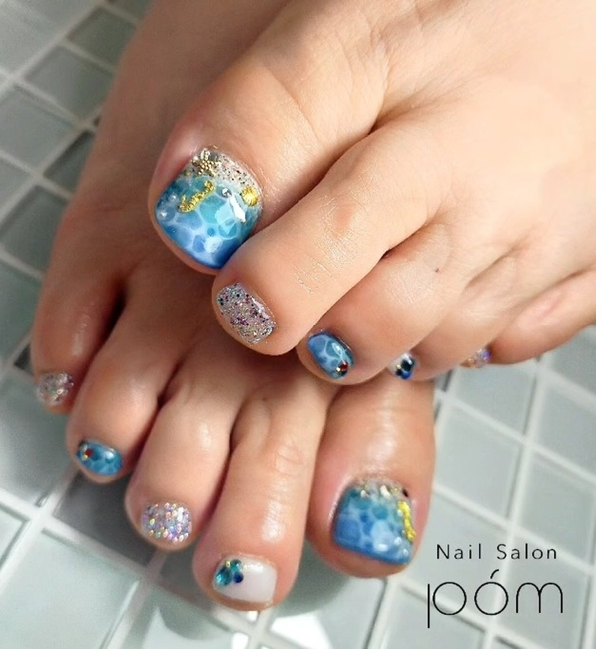 夏 旅行 海 リゾート フット Nail Salon Pomのネイルデザイン No ネイルブック