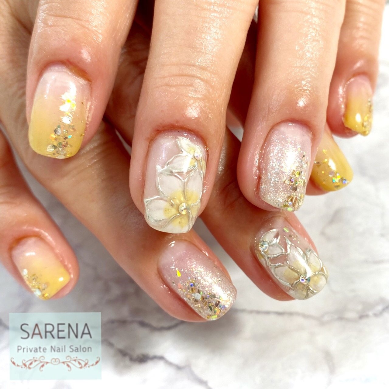 ハンド お客様 Rie サレナネイル 川崎市武蔵小杉のネイルデザイン No ネイルブック