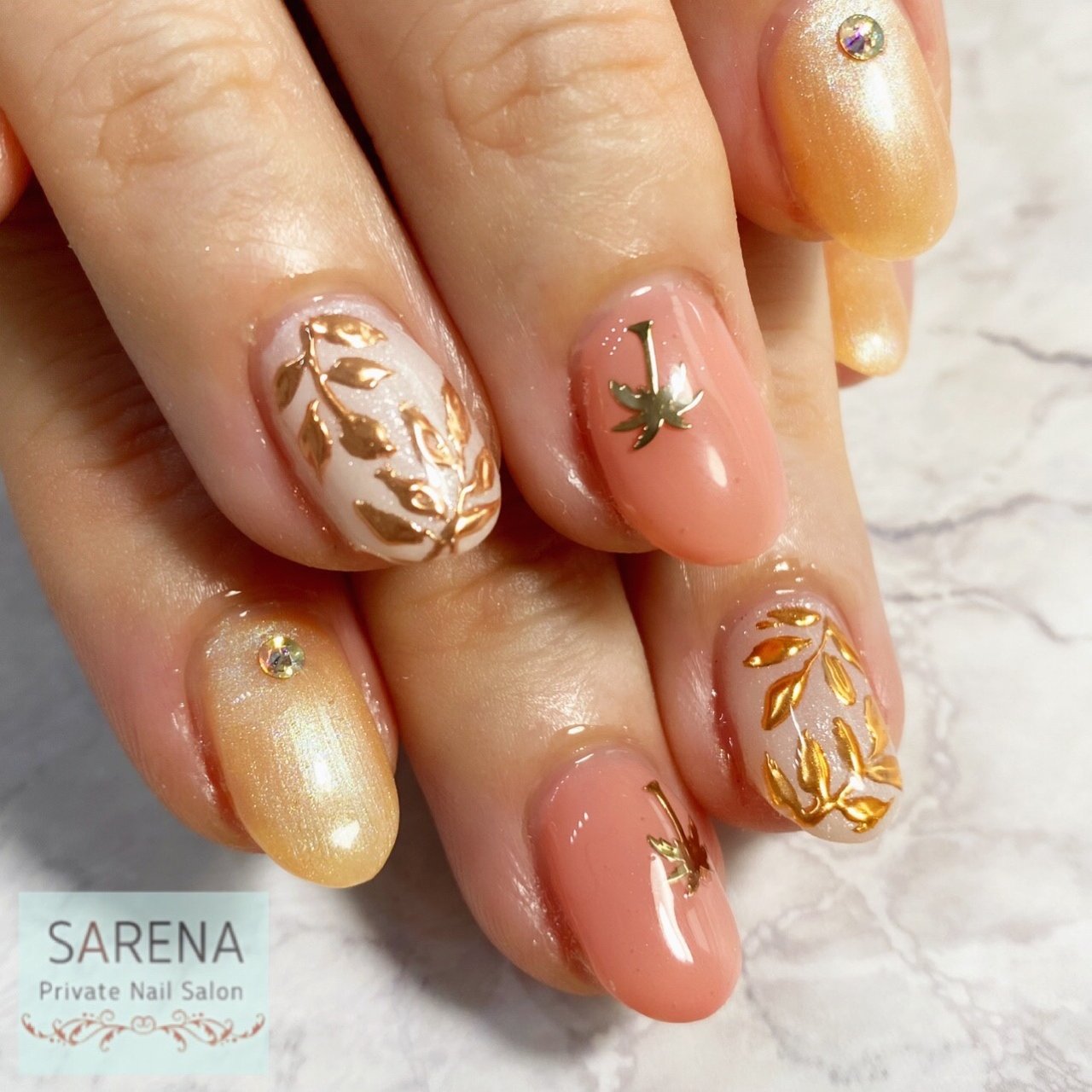 ハンド お客様 Rie サレナネイル 川崎市武蔵小杉のネイルデザイン No ネイルブック