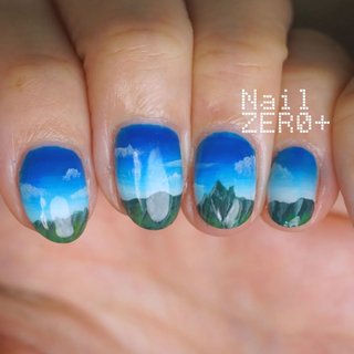 富士山のネイルデザイン ネイルブック